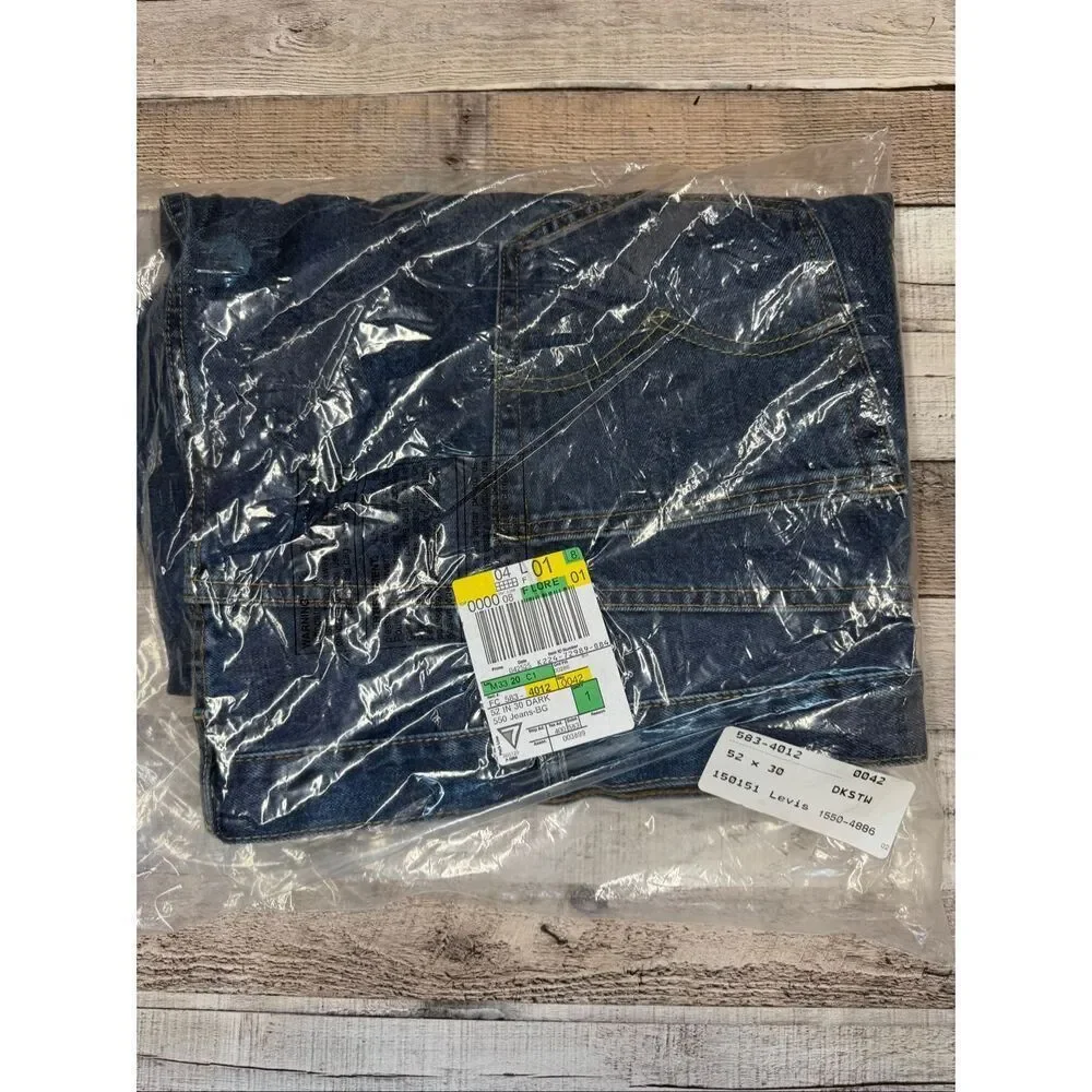 NWT! Levi’s 550 Relaxed Fit Jeans Men’s 52x30 Blue Denim Big & Tall Plus Size